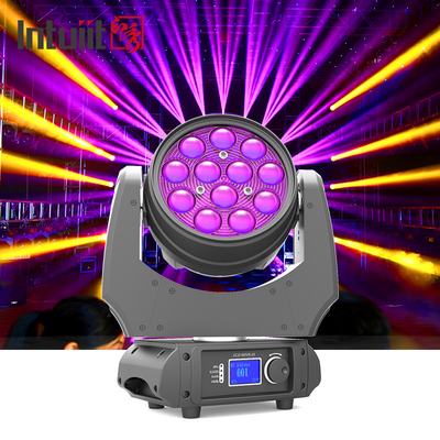Bewegendes Hauptlicht des Weitwinkel-Wäsche-bewegliches Kopfes 12*10W RGBW 4 in-1 DMX LED Grad 5-60 lauten Summens
